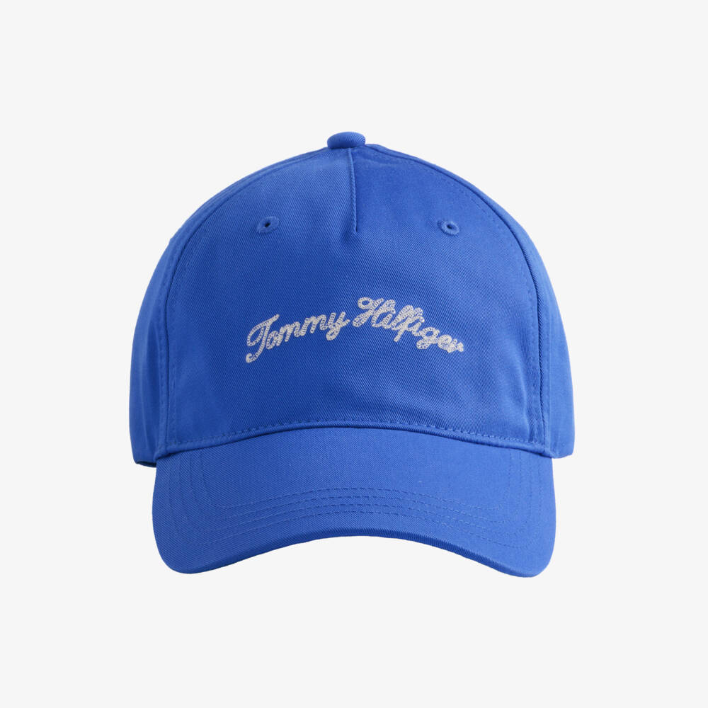 Tommy Hilfiger-Boys Cobalt Blue Cotton Twill Baseball Cap | Childrensalon