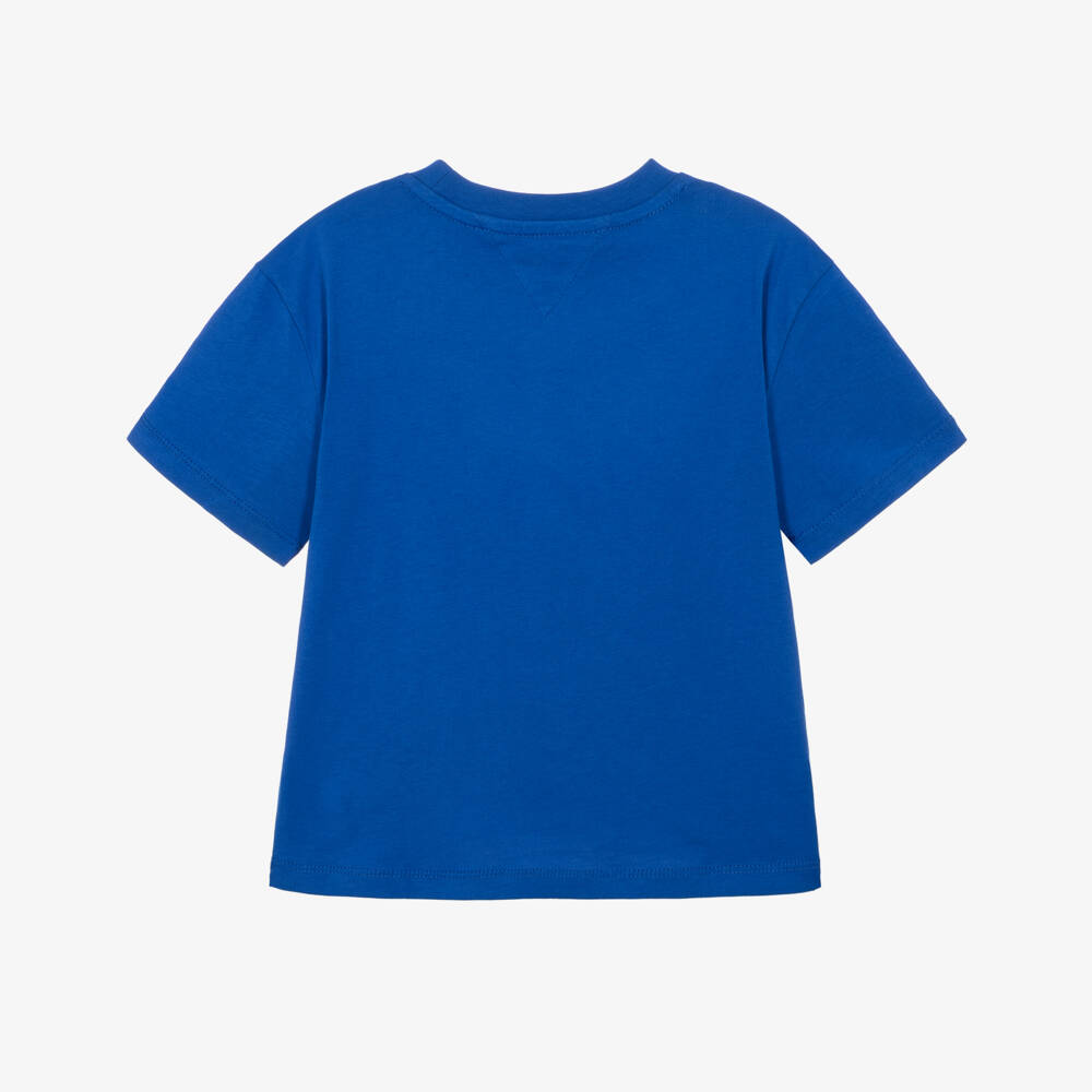 Tommy Hilfiger-Boys Cobalt Blue Heritage Flag T-Shirt | Childrensalon