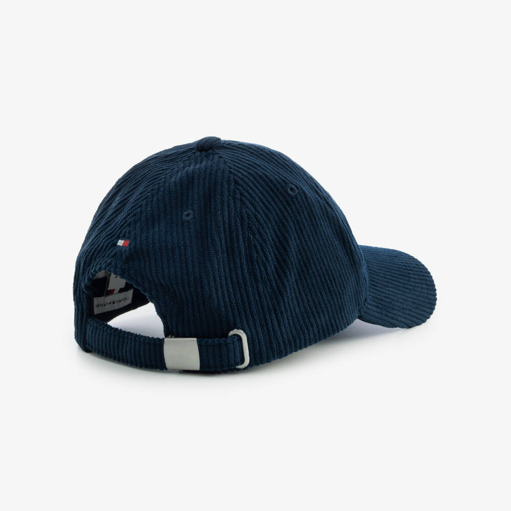 Tommy Hilfiger-Boys Dark Blue Corduroy Cap | Childrensalon