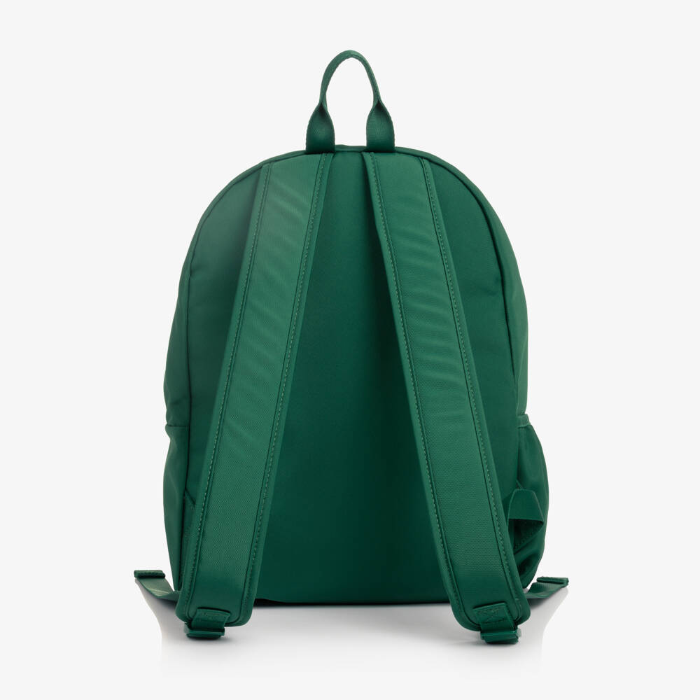 Tommy Hilfiger-Boys Green Backpack with Logo (40cm) | Childrensalon