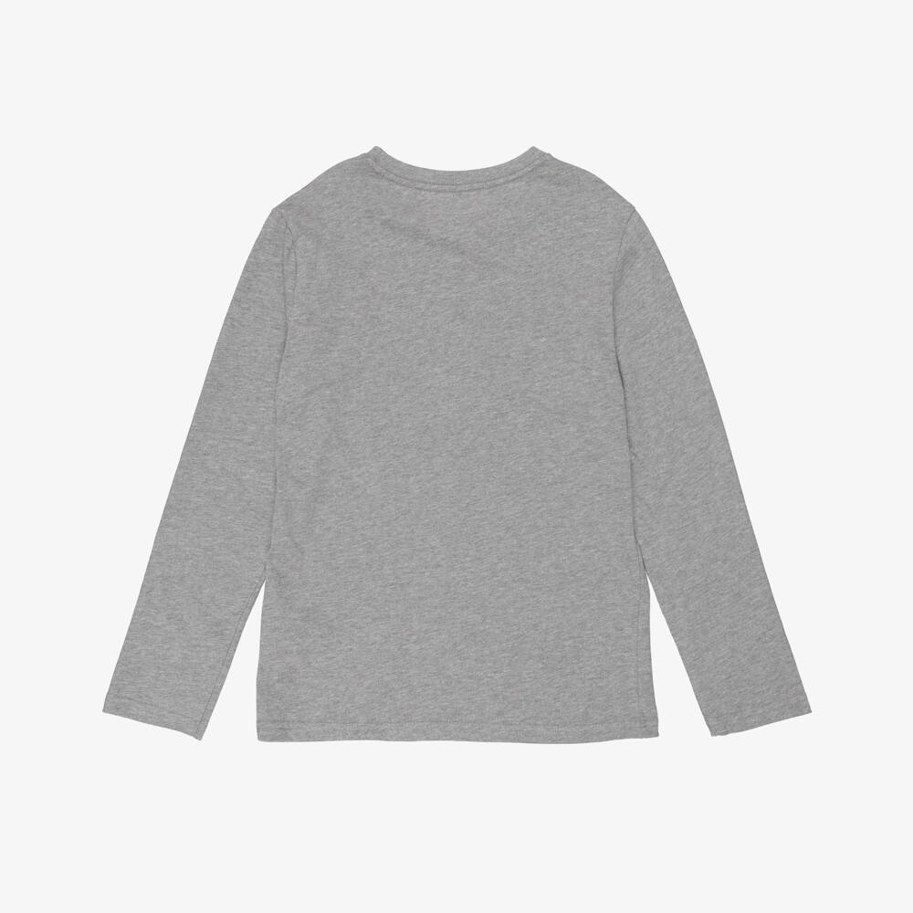 Tommy Hilfiger-Boys Grey & Black Cotton Long Sleeve Top (2 Pack) | Childrensalon