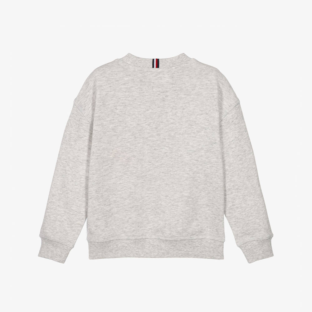 Tommy Hilfiger-Boys Grey Marl Peanuts Sweatshirt | Childrensalon