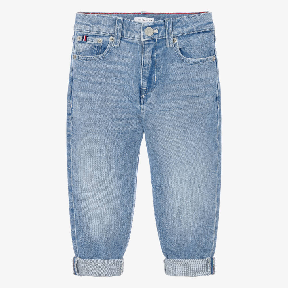 Tommy Hilfiger-Boys Light Blue Tapered Jeans | Childrensalon