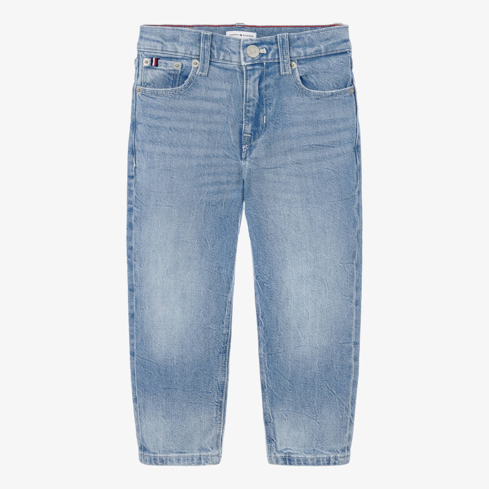 Tommy Hilfiger-Boys Light Blue Tapered Jeans | Childrensalon