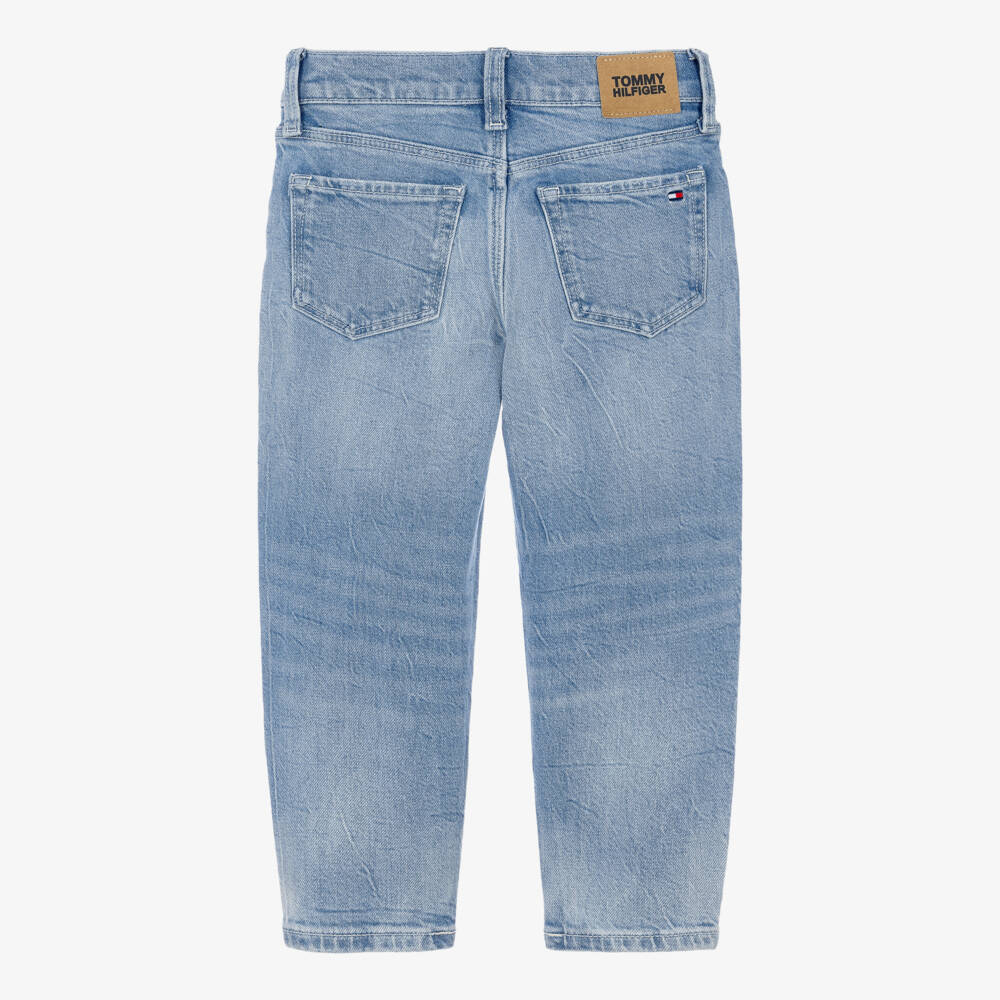 Tommy Hilfiger-Boys Light Blue Tapered Jeans | Childrensalon