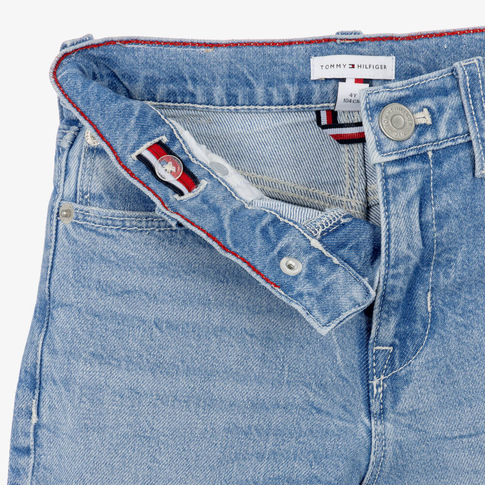 Tommy Hilfiger-Boys Light Blue Tapered Jeans | Childrensalon