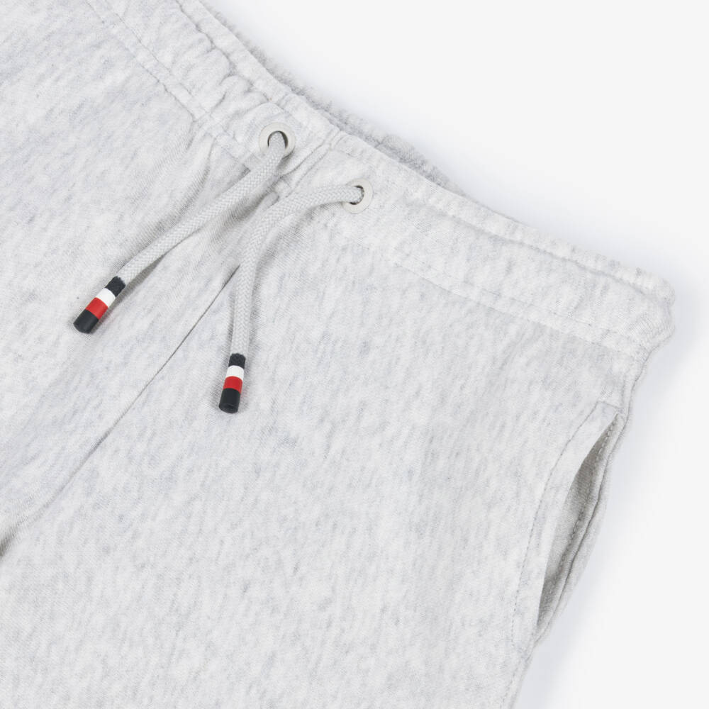 Tommy Hilfiger-Boys Light Grey Marl Jersey Shorts | Childrensalon