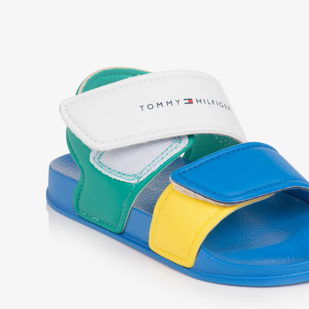 Tommy Hilfiger-Boys Multicolour Moulded Velcro Sandals | Childrensalon