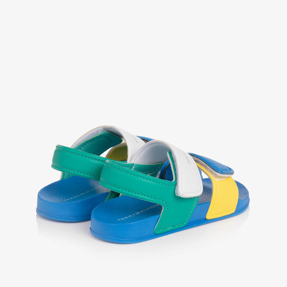 Tommy Hilfiger-Boys Multicolour Moulded Velcro Sandals | Childrensalon