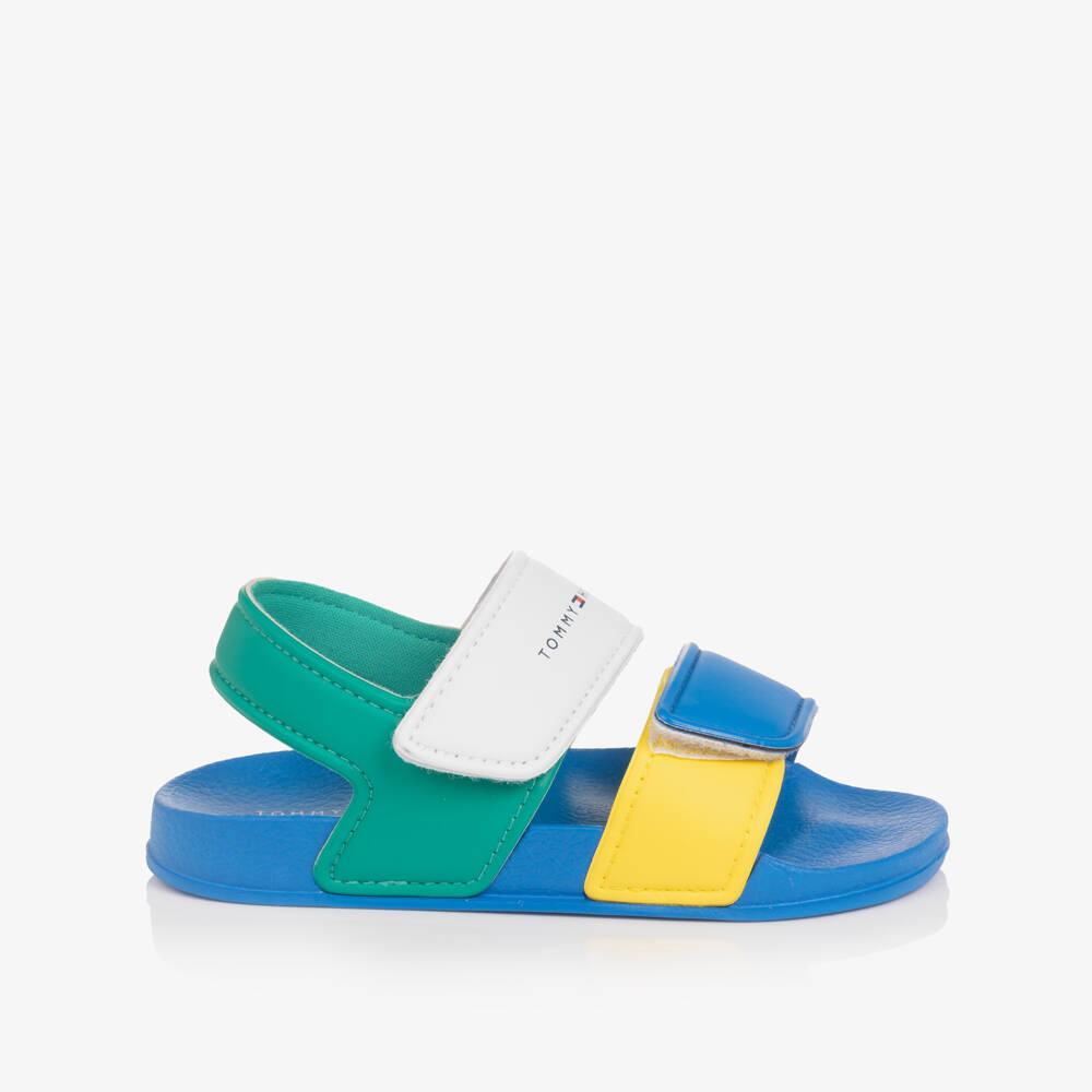 Tommy Hilfiger-Boys Multicolour Moulded Velcro Sandals | Childrensalon