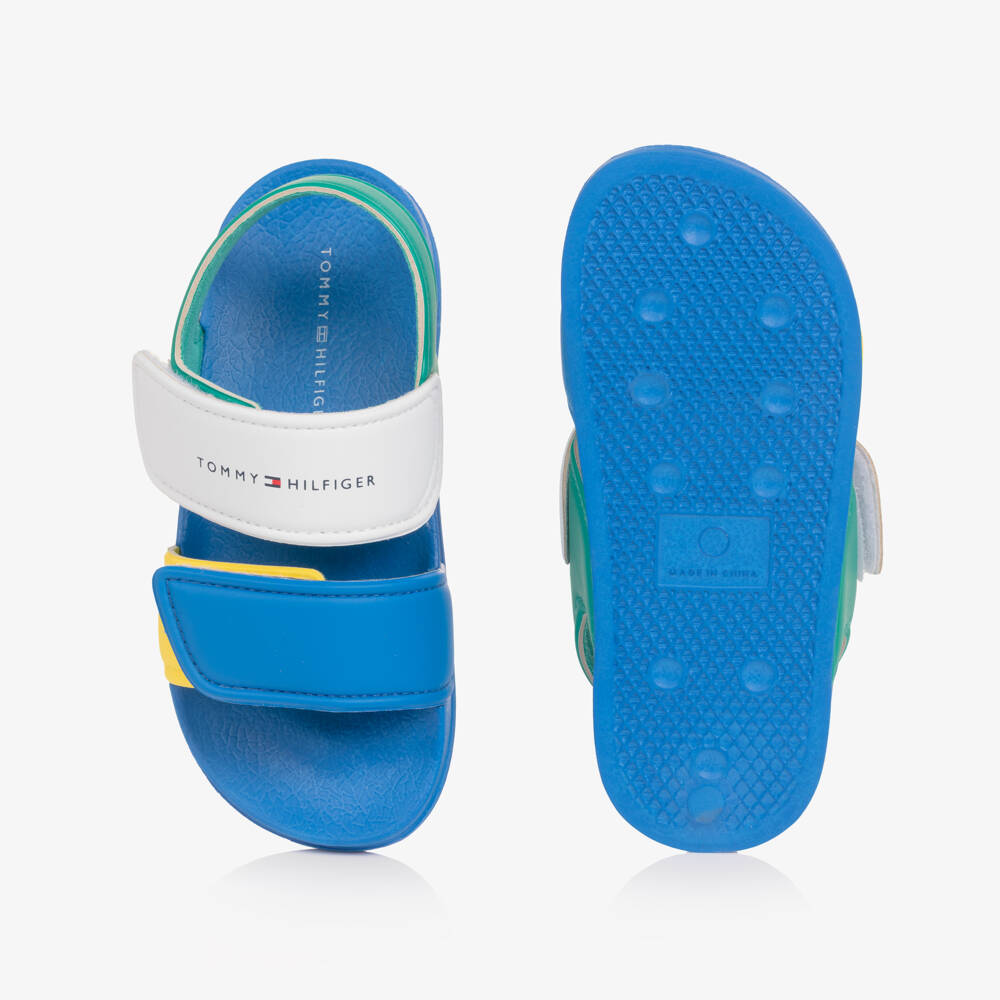 Tommy Hilfiger-Boys Multicolour Moulded Velcro Sandals | Childrensalon