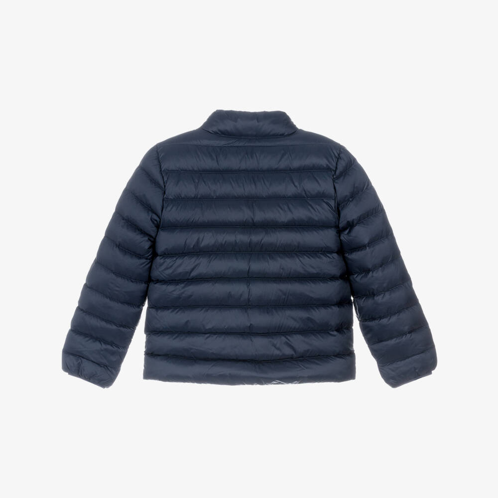 Tommy Hilfiger-Boys Navy Blue Down Padded Puffer Jacket | Childrensalon