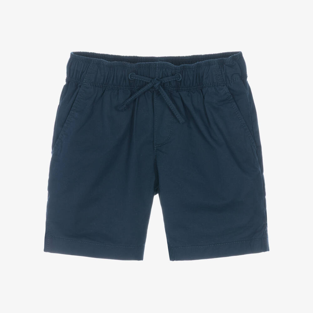 Tommy Hilfiger-Boys Navy Blue Relaxed Pull-On Shorts | Childrensalon