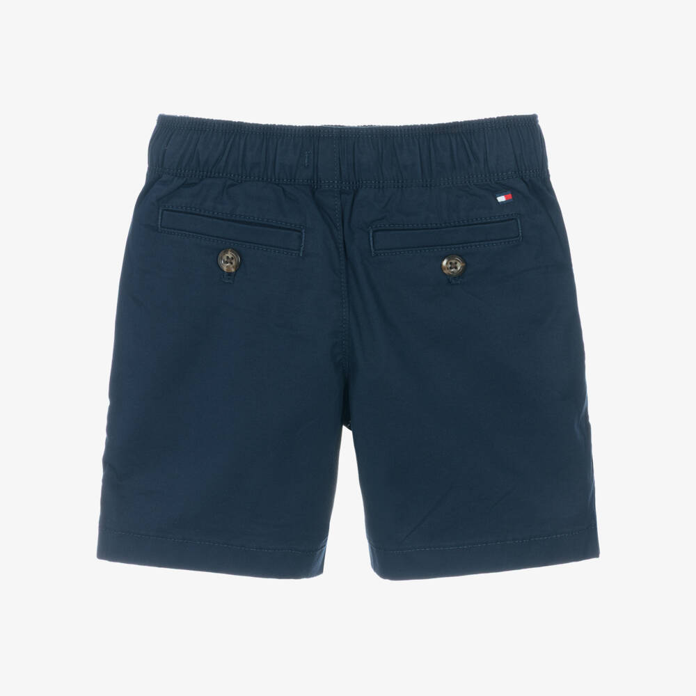 Tommy Hilfiger-Boys Navy Blue Relaxed Pull-On Shorts | Childrensalon