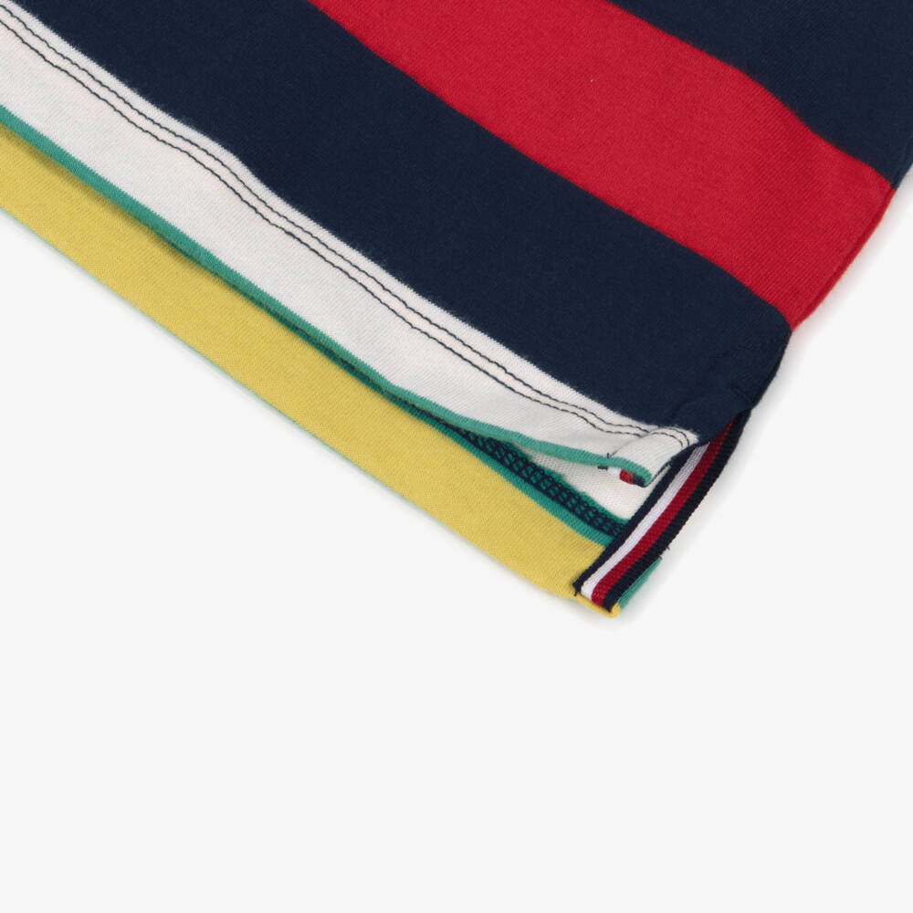 Tommy Hilfiger-Boys Striped Cotton Jersey Polo Shirt | Childrensalon