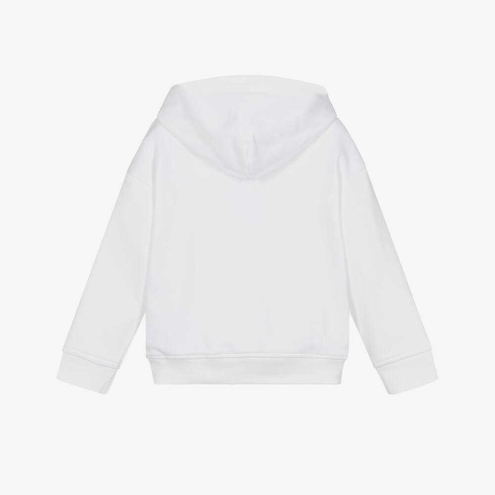 Tommy Hilfiger-توب بغطاء رأس قطن لون أبيض للأولاد  | Childrensalon