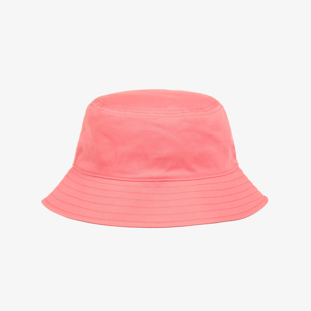 Tommy Hilfiger-Girls Cotton Bucket Hat with Embroidered Flag Logo | Childrensalon