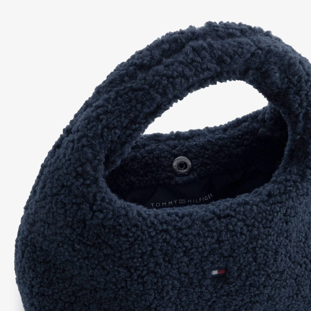 Tommy Hilfiger-Girls Dark Blue Teddy Bag (24cm) | Childrensalon