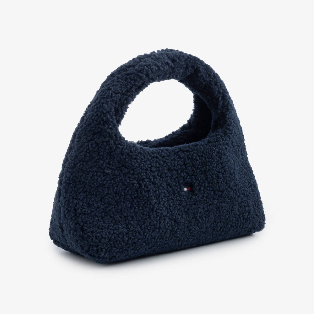 Tommy Hilfiger-Girls Dark Blue Teddy Bag (24cm) | Childrensalon