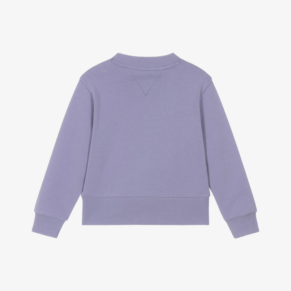 Tommy Hilfiger-Свитшот сиреневый трикотажный для девочек | Childrensalon