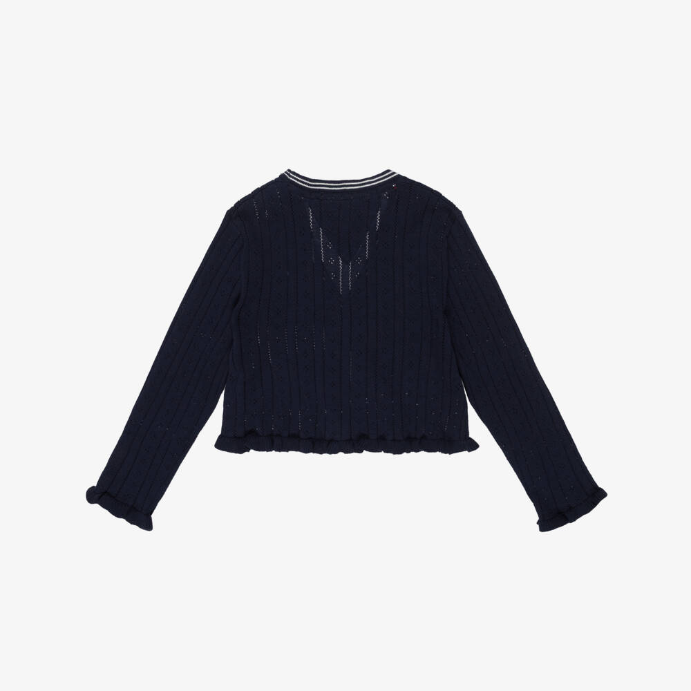 Tommy Hilfiger-Кардиган синий для девочек | Childrensalon