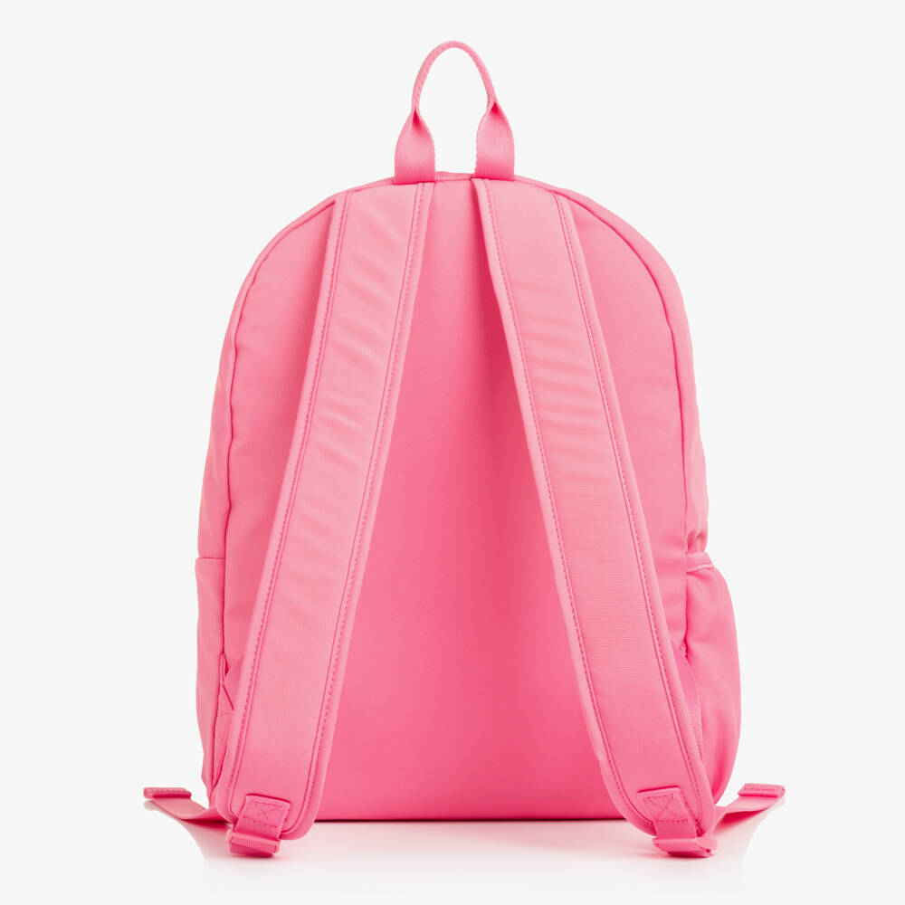 Tommy Hilfiger-Girls Pink Backpack with Logo (40cm) | Childrensalon
