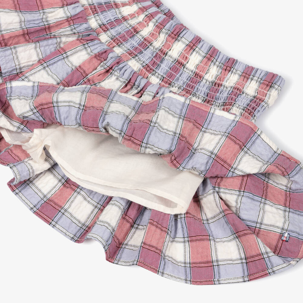 Tommy Hilfiger-Юбка розово-синяя в клетку для девочек | Childrensalon
