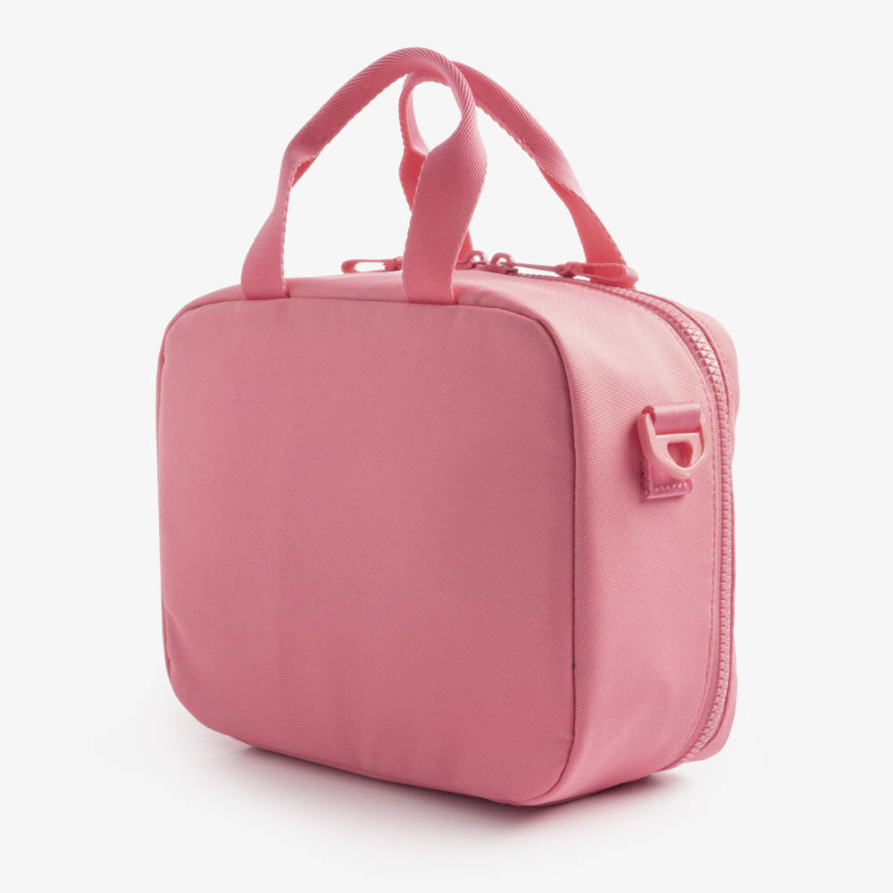Tommy Hilfiger-Girls Pink Canvas Flag Logo Lunch Bag (23cm) | Childrensalon