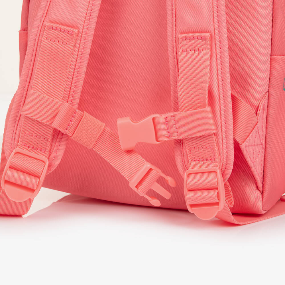 Tommy Hilfiger-Girls Pink Canvas Mini Backpack (29cm) | Childrensalon