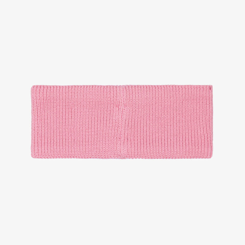 Tommy Hilfiger-Girls Pink Organic Cotton Knit Headband | Childrensalon
