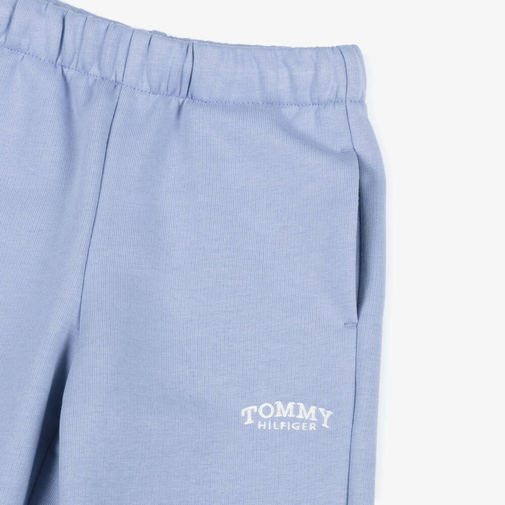 Tommy Hilfiger-Джоггеры сиреневые трикотажные с логотипом для девочек | Childrensalon
