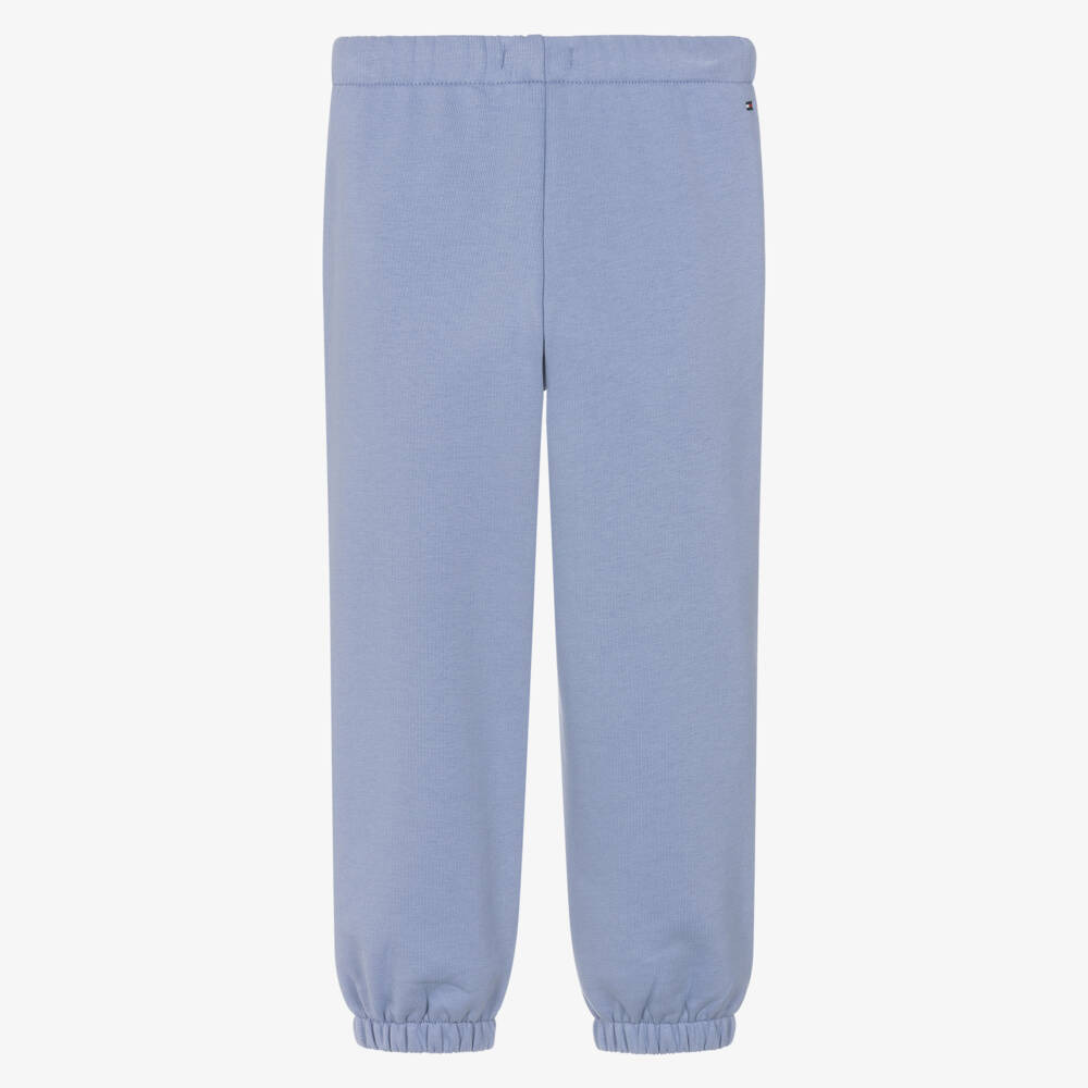 Tommy Hilfiger-Джоггеры сиреневые трикотажные с логотипом для девочек | Childrensalon