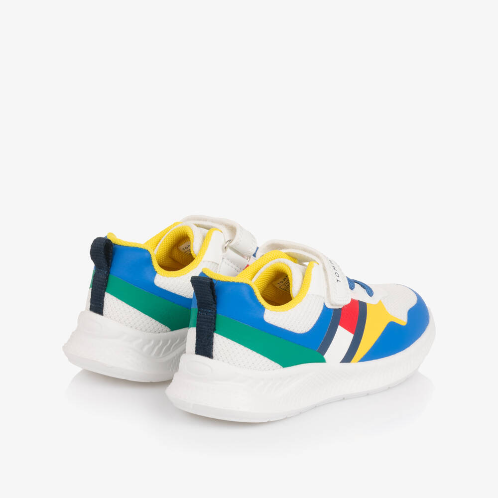 Tommy Hilfiger-Multicolour Mesh Velcro Trainers with Flag Logo | Childrensalon