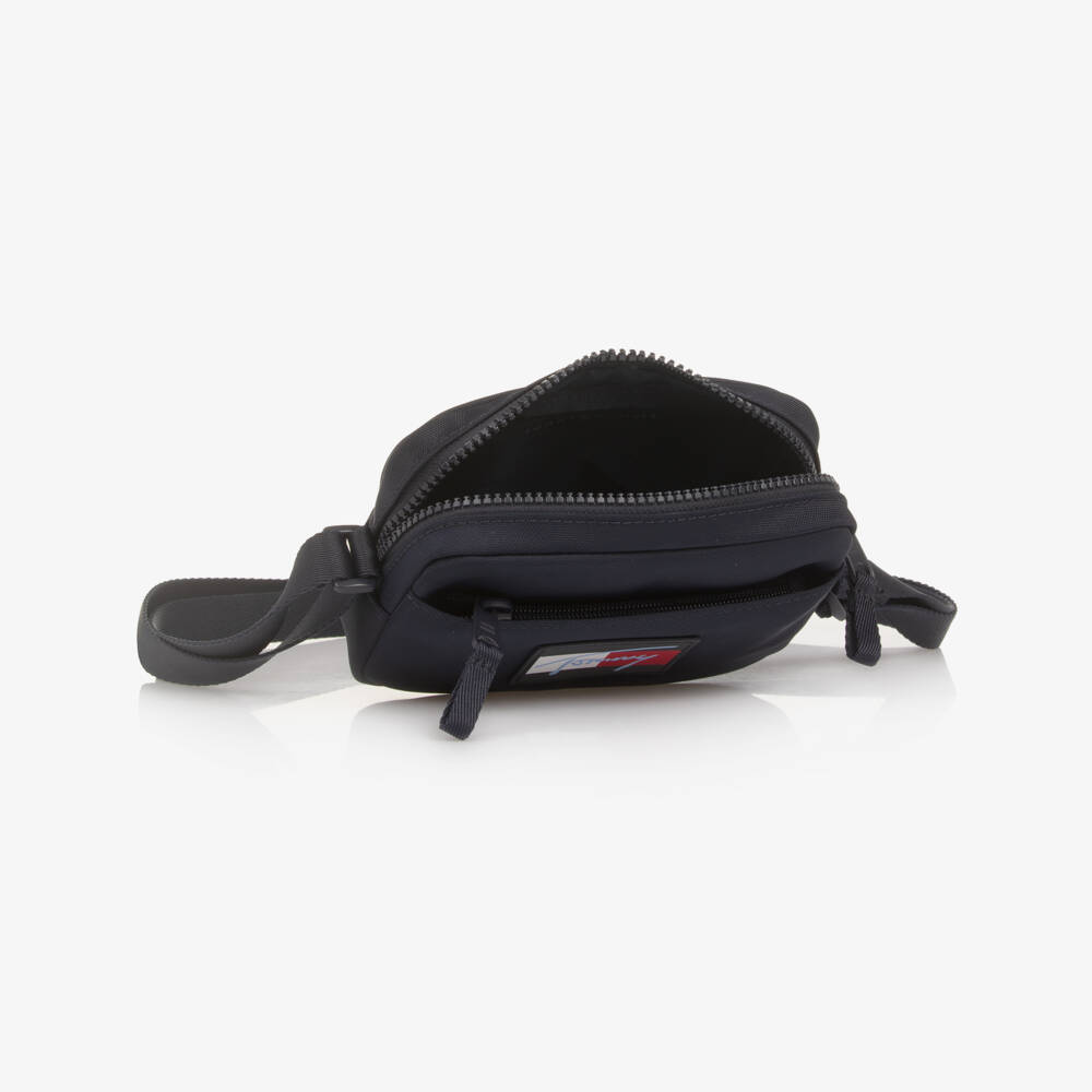 Tommy Hilfiger-Navy Blue Canvas Crossbody Bag (17cm) | Childrensalon