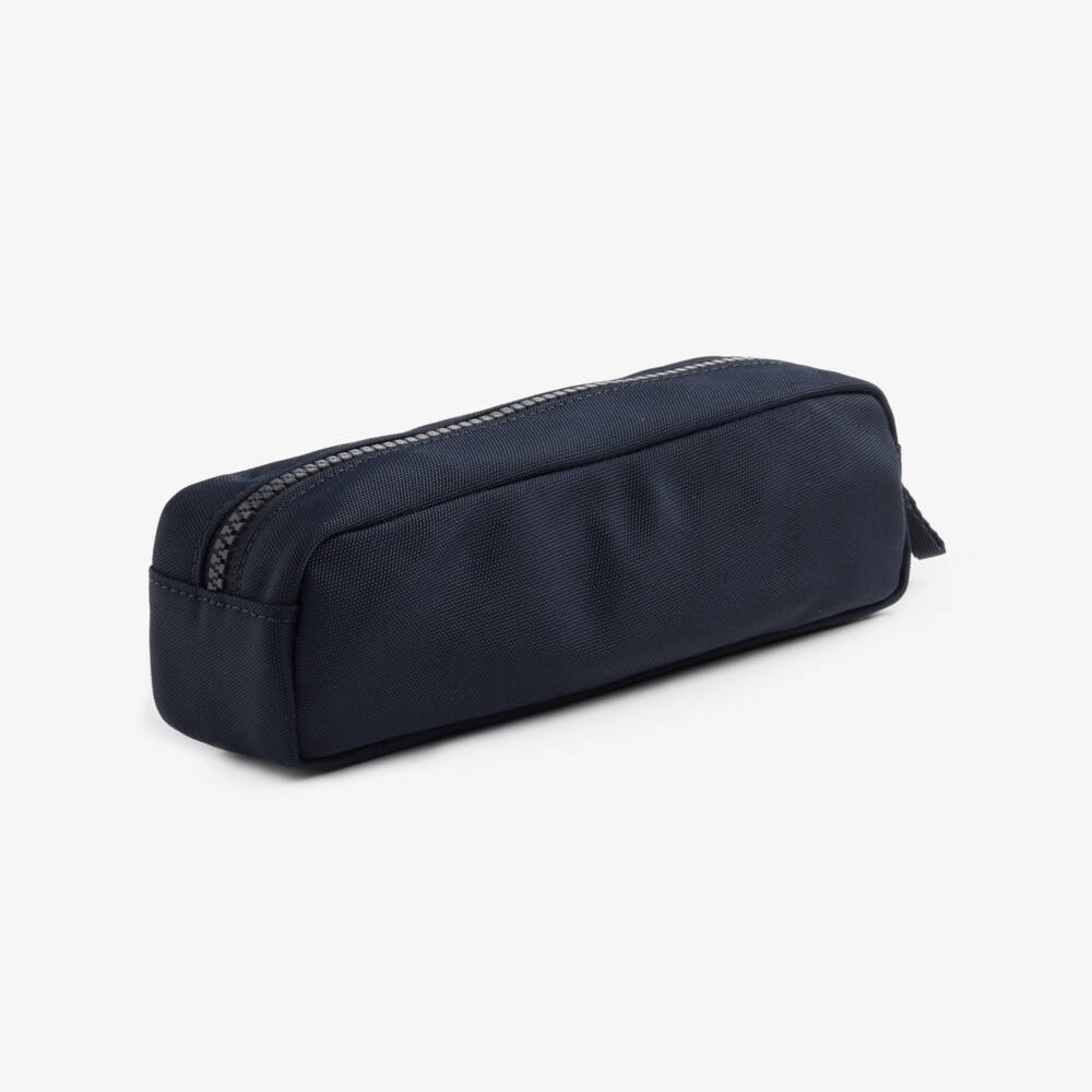 Tommy Hilfiger-Navy Blue Canvas Flag Logo Pencil Case (21cm) | Childrensalon