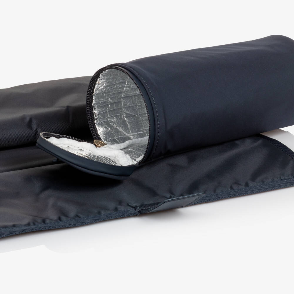 Tommy Hilfiger-Navy Blue Padded Changing Bag (43cm) | Childrensalon