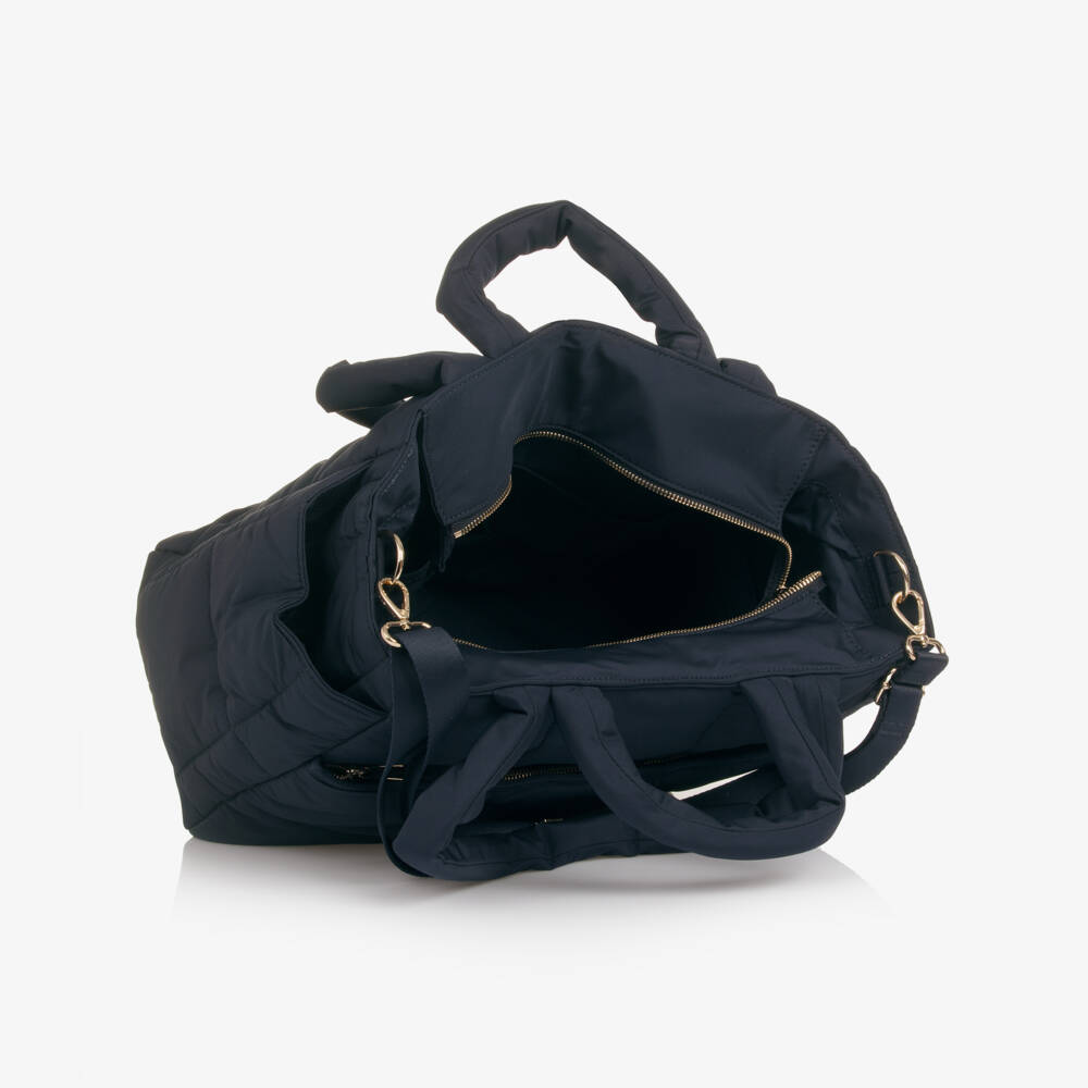 Tommy Hilfiger-Navy Blue Padded Changing Bag (43cm) | Childrensalon
