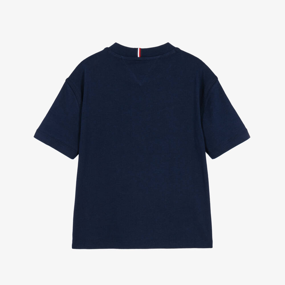 Tommy Hilfiger-Navy Blue Peanuts Graphic T-Shirt | Childrensalon