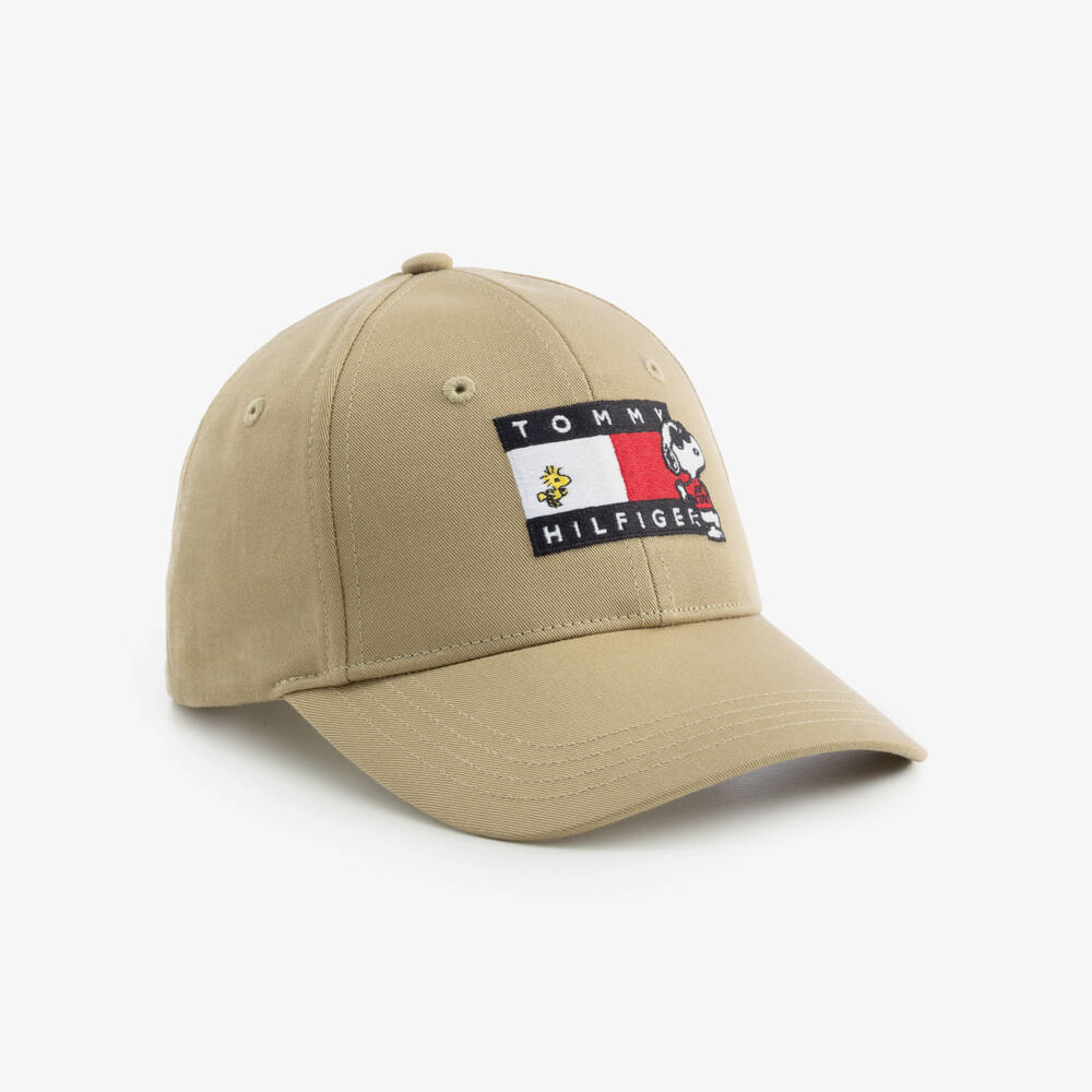 Tommy Hilfiger-Peanuts Flag Logo Cap in Beige | Childrensalon