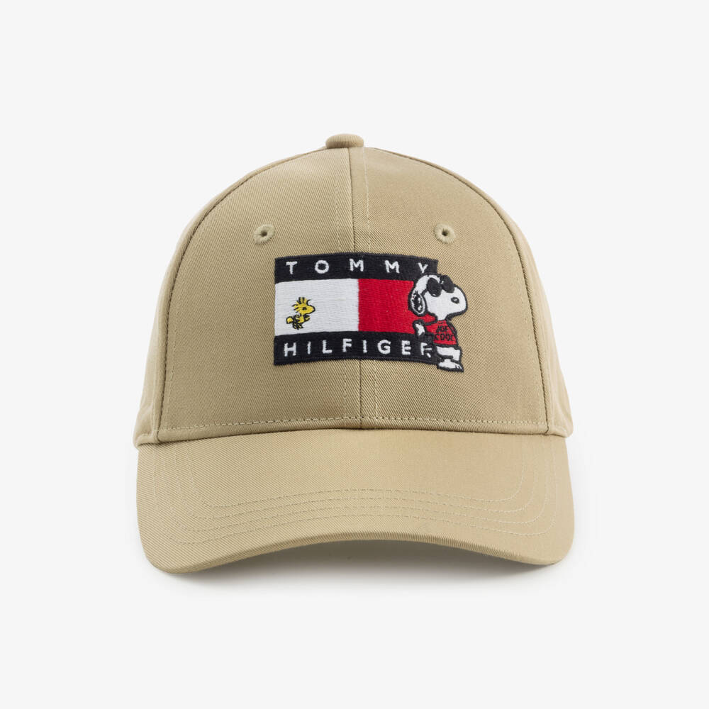Tommy Hilfiger-Peanuts Flag Logo Cap in Beige | Childrensalon