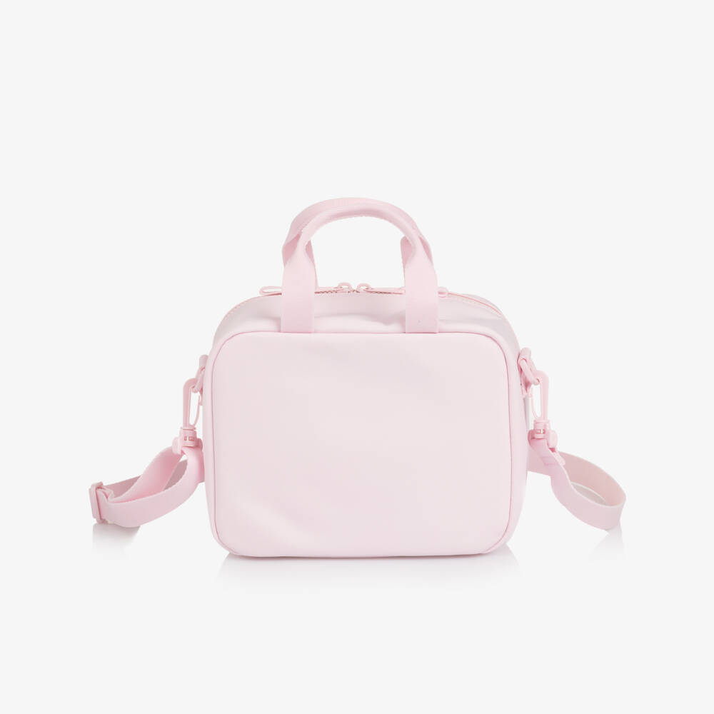 Tommy Hilfiger-Pink Logo Canvas Lunch Bag (23cm) | Childrensalon