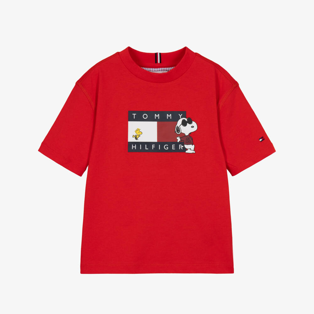 Tommy Hilfiger-Red Peanuts Graphic T-Shirt | Childrensalon