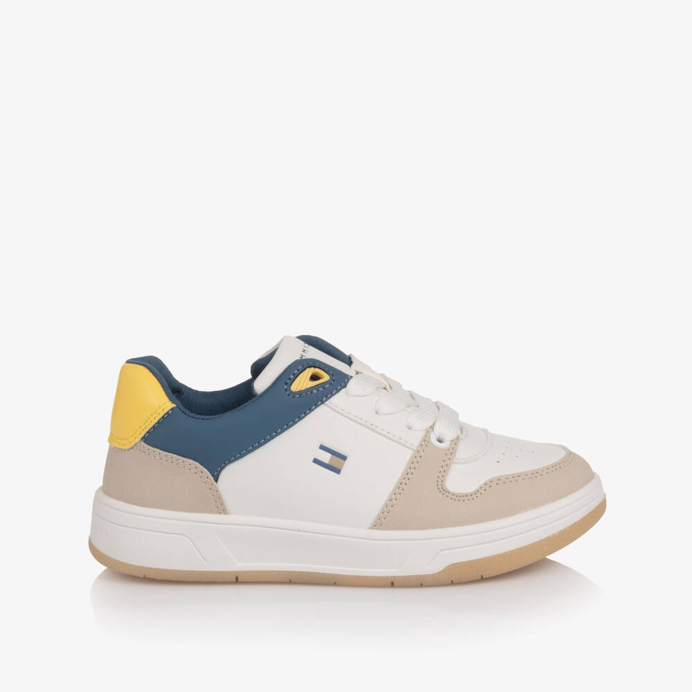 Tommy Hilfiger-Кроссовки из искусственной кожи с цветоблоками на шнуровке | Childrensalon