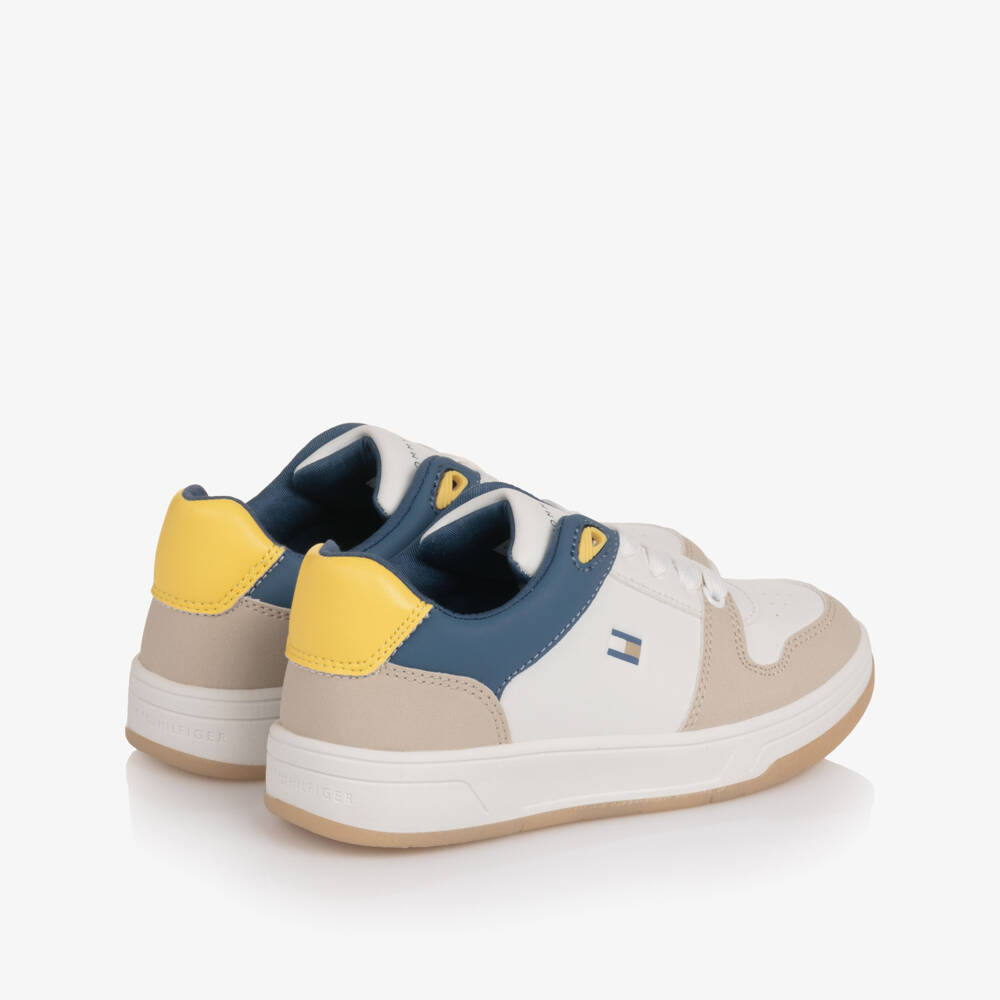 Tommy Hilfiger-Кроссовки из искусственной кожи с цветоблоками на шнуровке | Childrensalon