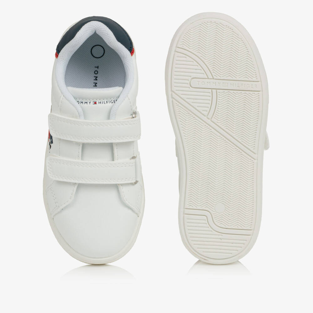 Tommy Hilfiger-White Joe Cool Peanuts Velcro Trainers | Childrensalon