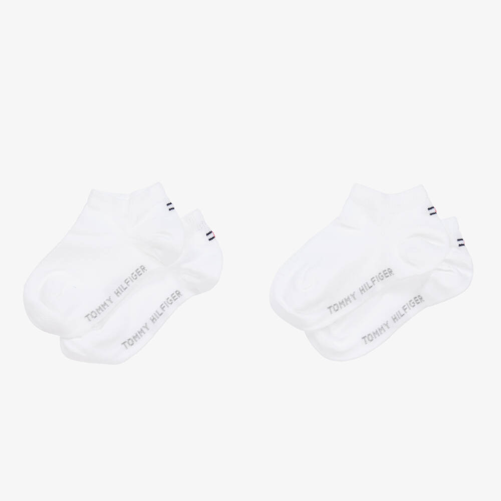 Tommy Hilfiger-جوارب رياضية قطن لون أبيض (عدد 2) | Childrensalon