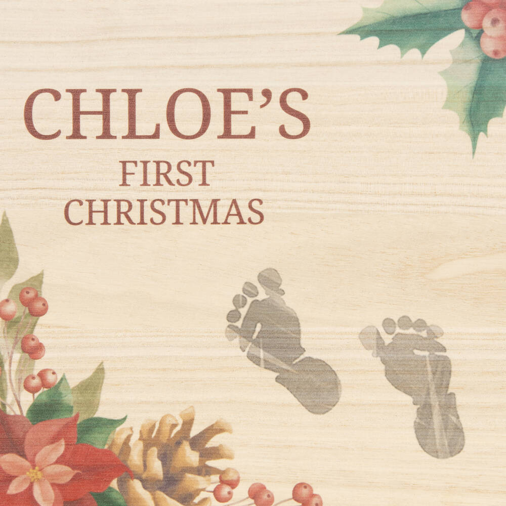 Treat Republic-صندوق تذكاري مخصص لأول كريسماس للطفل (24 سم) | Childrensalon