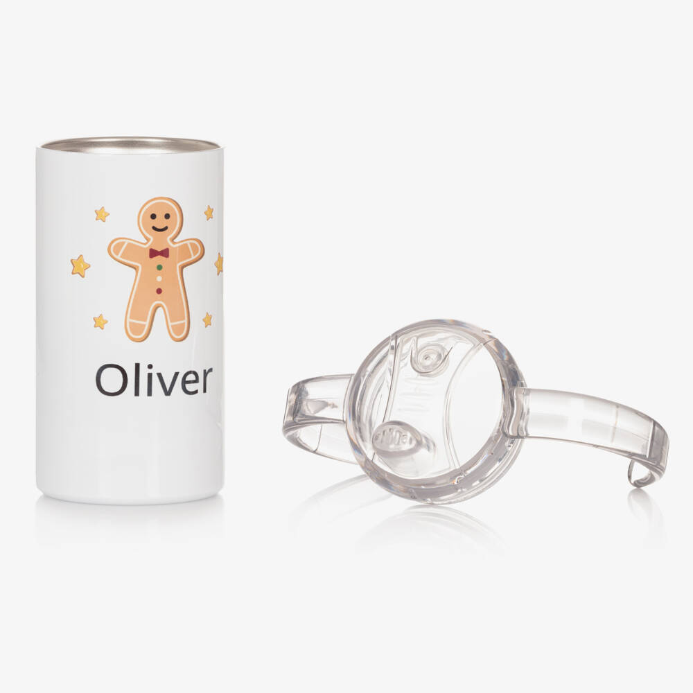 Treat Republic-Personalised Gingerbread Man Sippy Cup (16cm) | Childrensalon