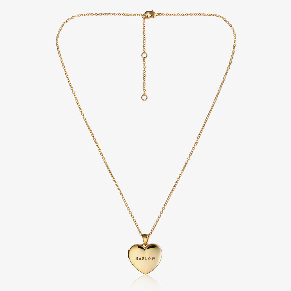 Treat Republic-Позолоченная цепочка с персонализированным медальоном | Childrensalon