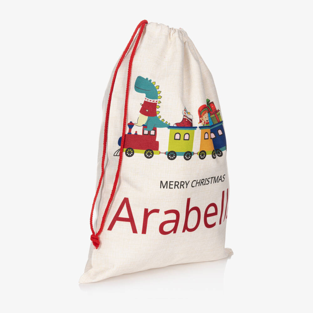 Treat Republic-Personalised Train Christmas Sack (64cm) | Childrensalon